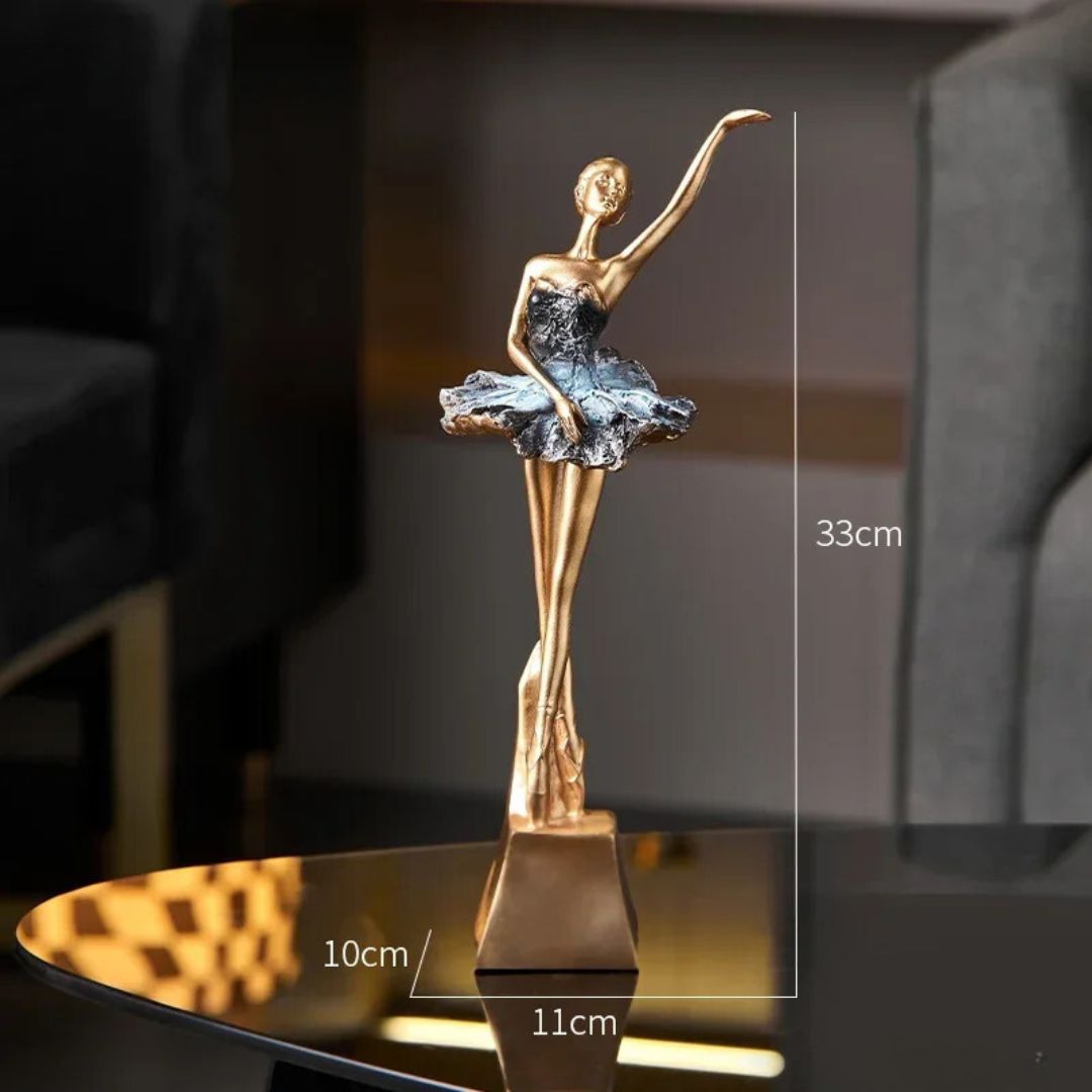 Estatua Bailarina Dourada 4