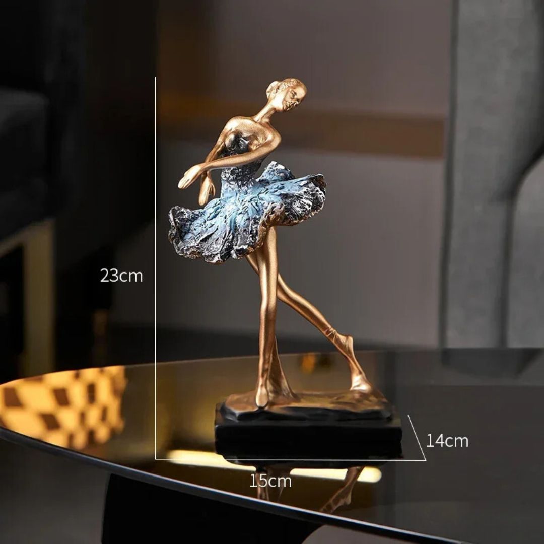Estatua Bailarina Dourada 5