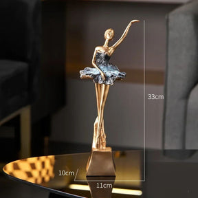 Estatua Bailarina Dourada 4